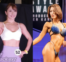 피트니스 대회에 출전한 AV 배우들, 짱요타 & 타케우치 유키