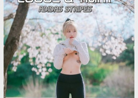 하나리 웹화보 DJAWA 'Loose and Tight : Adidas Stripes' 샘플 - 하나리 @_ha_nari_