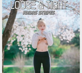 모델 하나리 웹화보, DJAWA 'Loose and Tight : Adidas Stripes' 샘플 - 하나리(@_ha_nari_)
