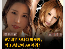 AV 배우 사나다 하루카, 약 13년만에 AV 복귀? 하루 마유카 = 사나다 하루카 설