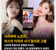 시라하마 노조미, 아스카 키라라 사기 혐의로 고발