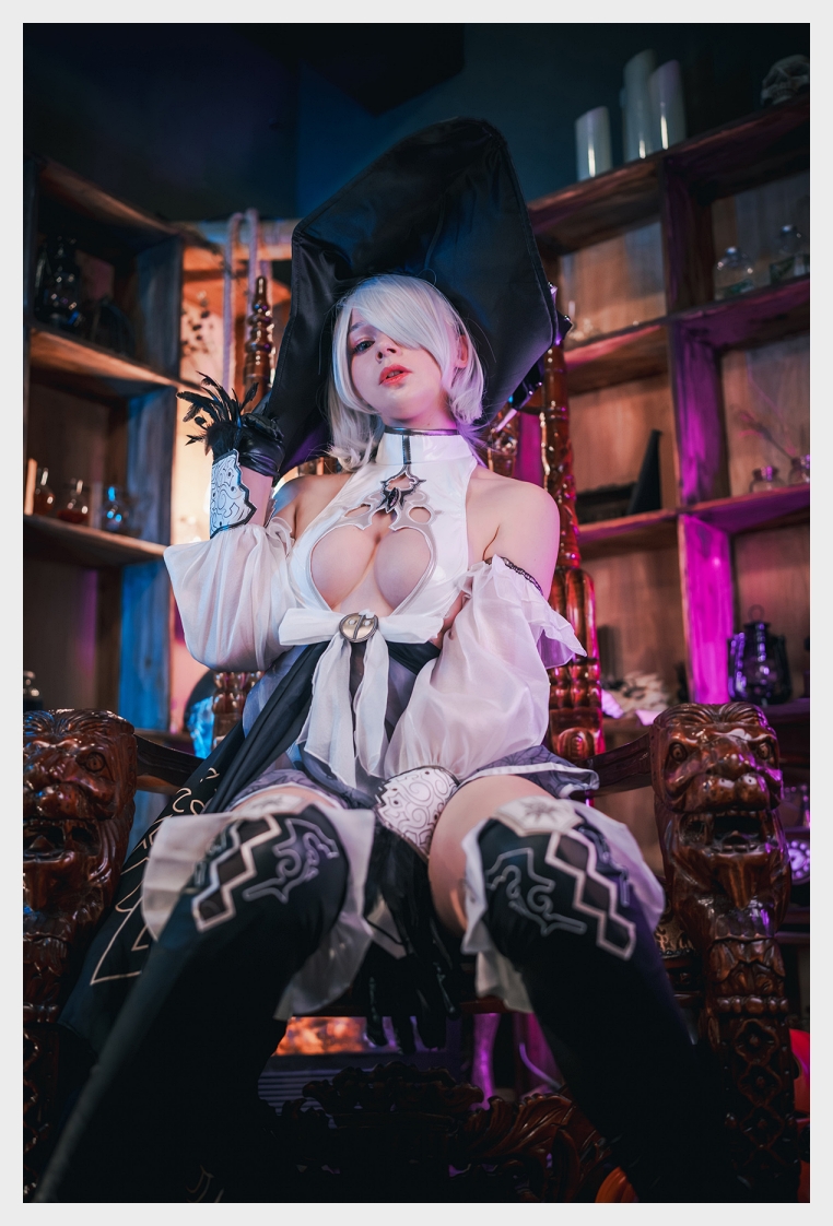 KIMU 웹화보 DJAWA 'White Witch : 2B' 맛보기 - 모델 KIMU