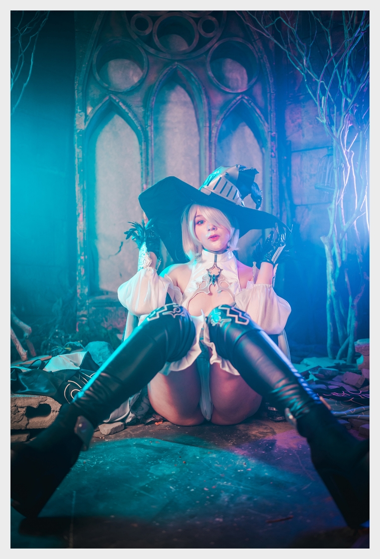 KIMU 웹화보 DJAWA 'White Witch : 2B' 맛보기 - 모델 KIMU