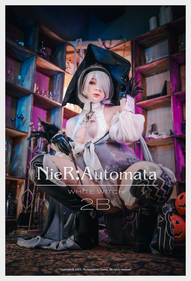 KIMU 웹화보 DJAWA 'White Witch : 2B' 맛보기 - 모델 KIMU
