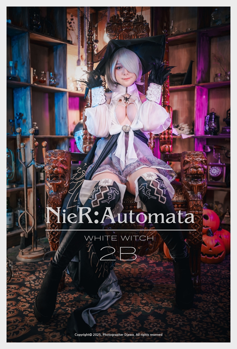 KIMU 웹화보 DJAWA 'White Witch : 2B' 맛보기 - 모델 KIMU