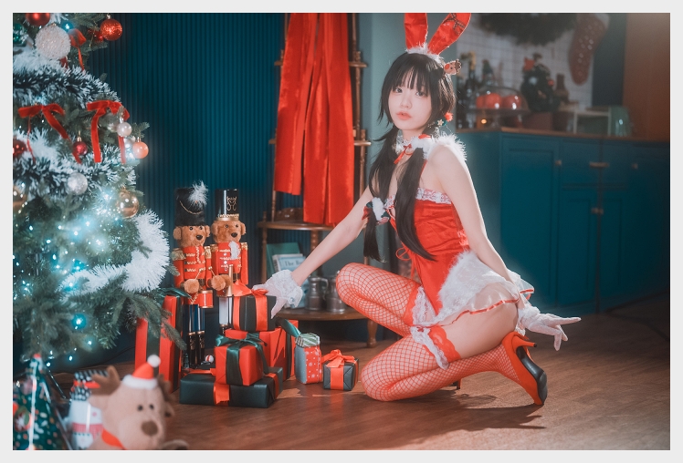 정제니 DJAWA Christmas Special 2025 : Jenny – The Christmas Bunny 웹화보 맛보기 - 코스어 정제니