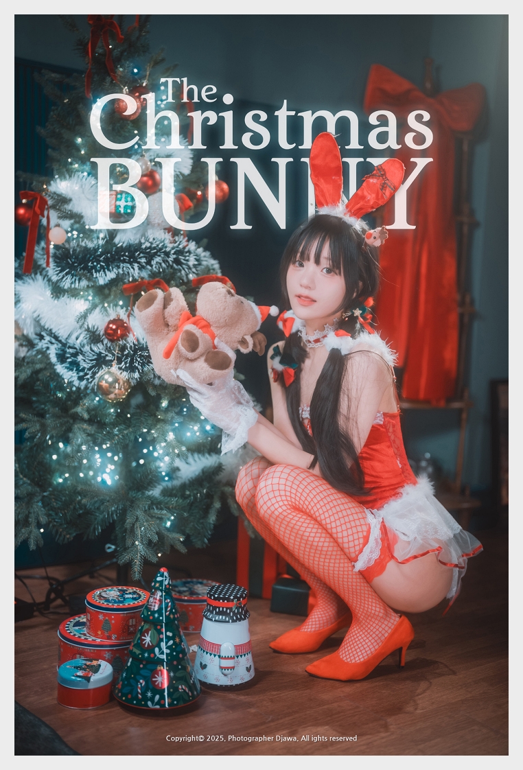 정제니 DJAWA Christmas Special 2025 : Jenny – The Christmas Bunny 웹화보 맛보기 - 코스어 정제니