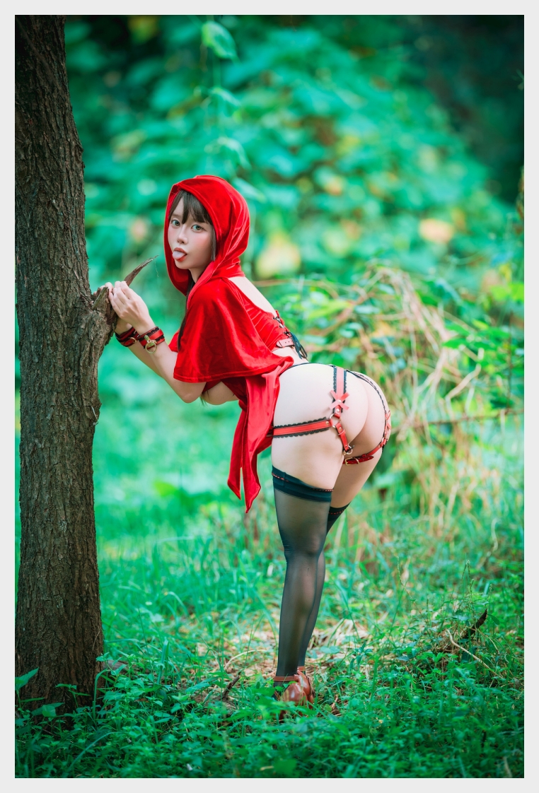 띠띠 DJAWA Cheeky Red Riding Hood 웹화보 맛보기 - 모델 띠띠