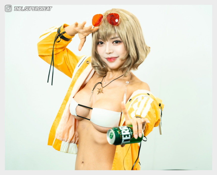 유수정 2025 서울팝콘 250914 코스커넥트 부스 직찍 - 모델 유수정