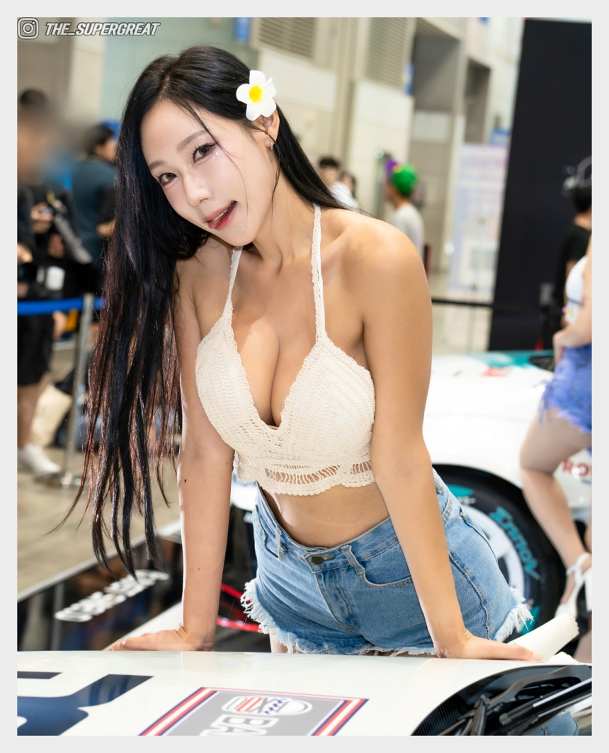 꽃태희 2025 오토살롱테크코리아 저스트 쉴드 부스 250920 직찍 - 모델 꽃태희