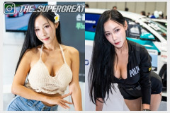 꽃태희 2025 오토살롱테크코리아 저스트 쉴드 부스 250920 직찍 - 모델 꽃태희