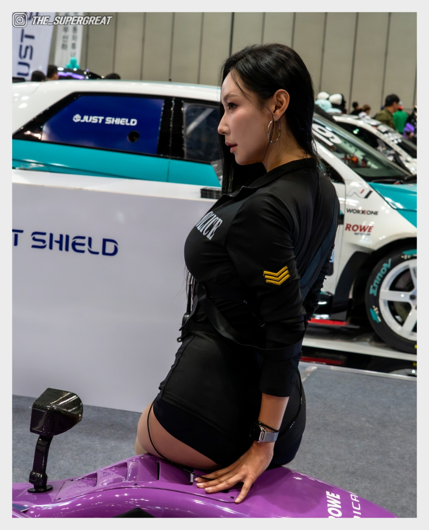 꽃태희 2025 오토살롱테크코리아 저스트 쉴드 부스 250920 직찍 - 모델 꽃태희