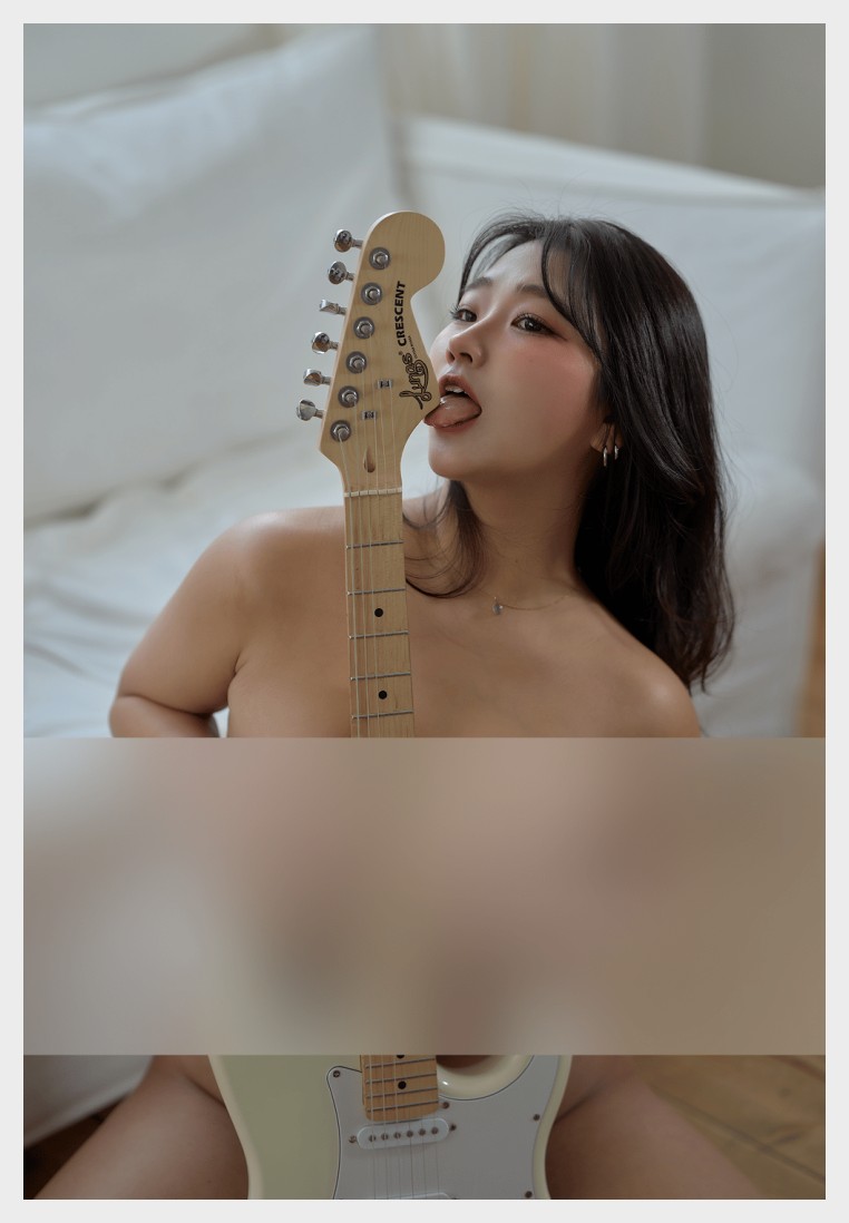 꾸뿌 퍼프(Puff) 꾸뿌의 시력이 좋아지는 기타 연주 웹화보 맛보기 - 모델 꾸뿌 - 5