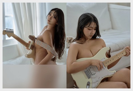 꾸뿌 퍼프(Puff) 꾸뿌의 시력이 좋아지는 기타 연주 웹화보 맛보기 - 모델 꾸뿌 - 1