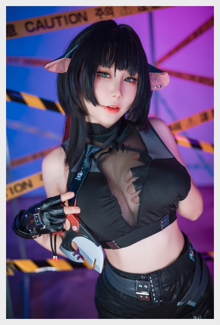 리나 DJAWA Zenless Zone Zero : Jane Doe 웹화보 맛보기 - 코스어 자몽