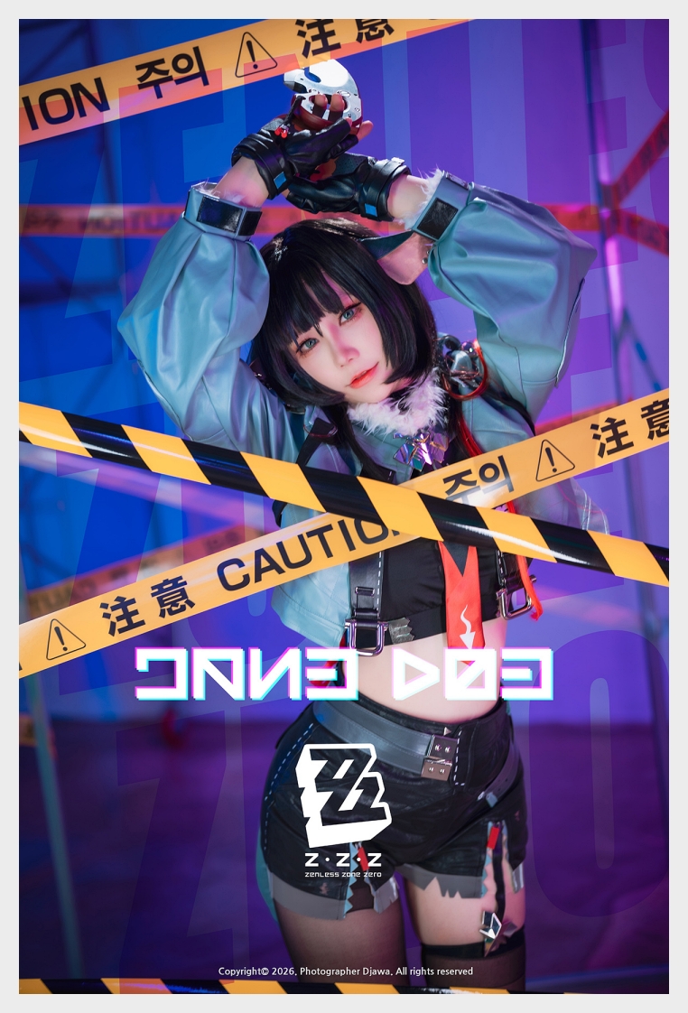 리나 DJAWA Zenless Zone Zero : Jane Doe 웹화보 맛보기 - 코스어 자몽