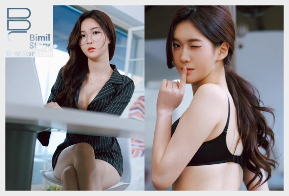 하윤 BimilStory 하윤 Vol 23 오피스 치녀 신입사원 웹화보 맛보기 - 스트로우 하윤 - 1