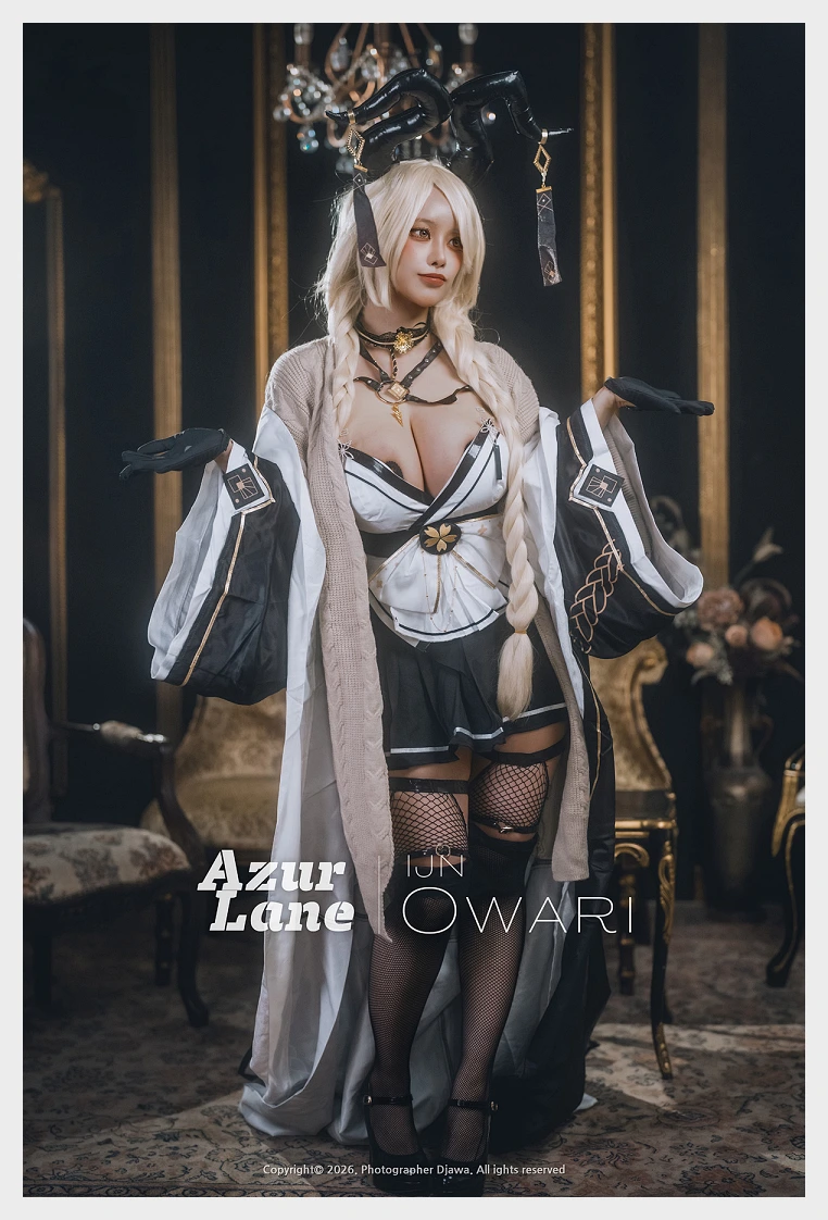 띠띠 DJAWA Azur Lane : IJN Owari 웹화보 맛보기 - 모델 띠띠 - 10
