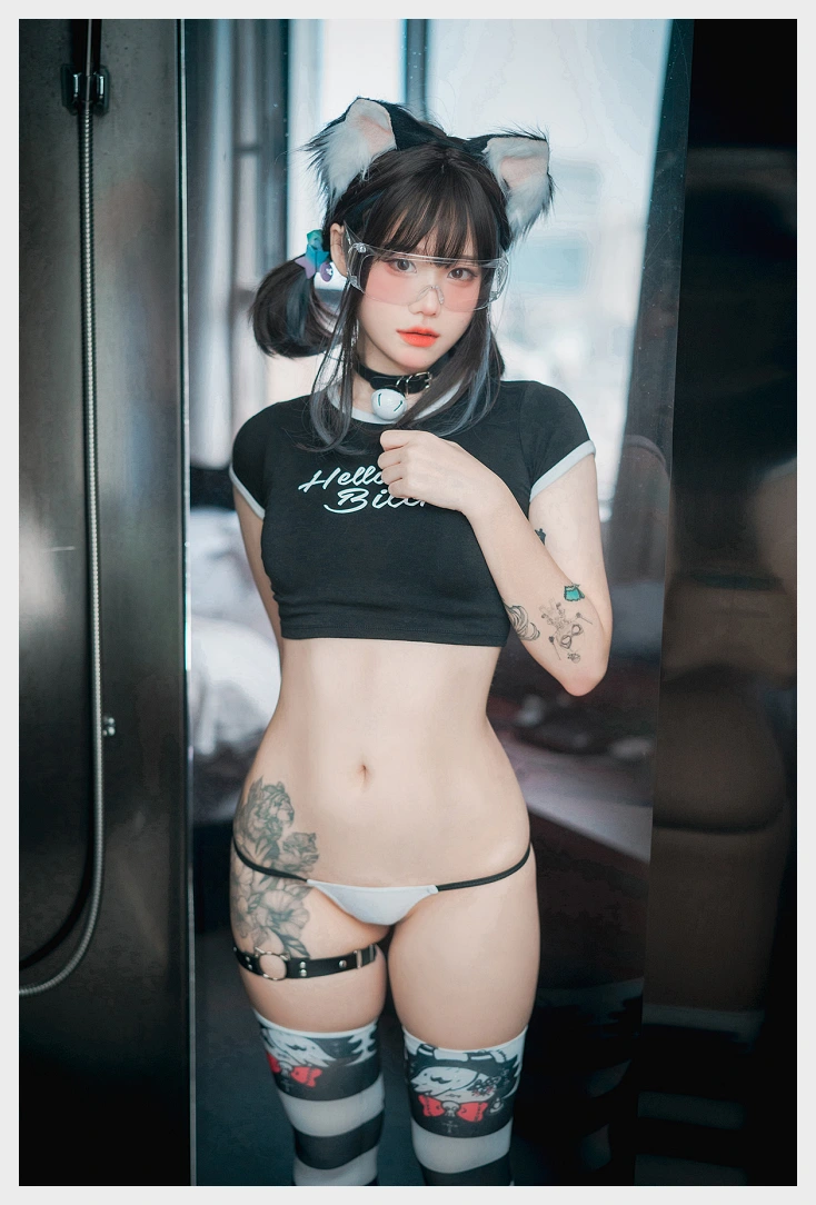 민시라 DJAWA Bespectacled Cat Girl 웹화보 맛보기 - 모델 민시라 - 2