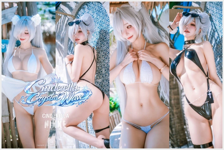 민한나 웹화보 DJAWA \'Nikke : Cinderella – Crystal Wave\' 맛보기 - 모델 민한나 - 1